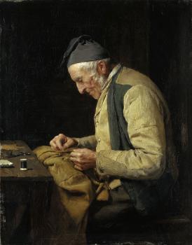 Albert Anker : The village tailor